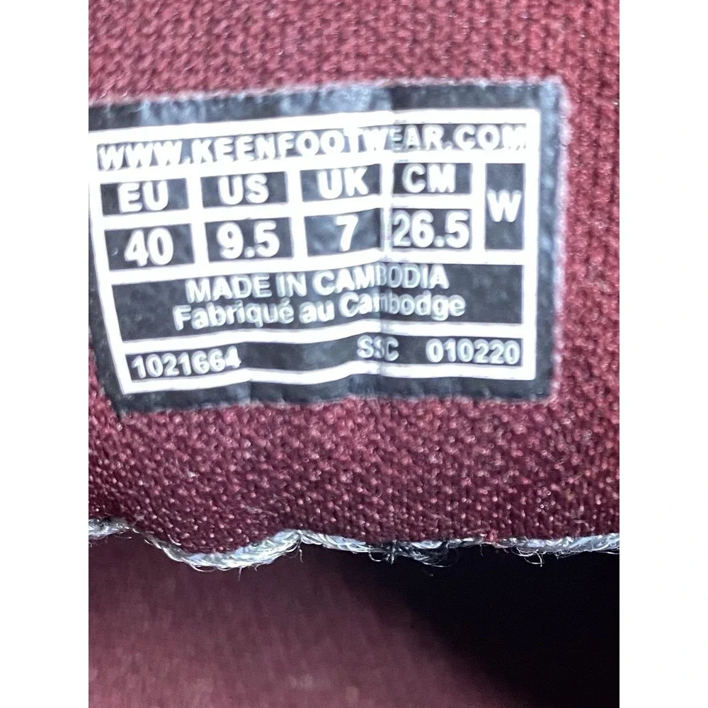 KEEN Explore WP Tawny Port/Satellite Hiking Outdoor Trail Shoes Womens Sz 9.5